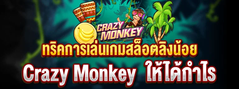 ทริคการเล่นเกมสล็อตลิงน้อย Crazy Monkey ให้ได้เงินกำไร