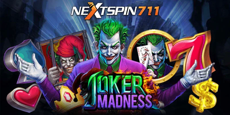 รูปแบบธีมเกม Joker Madness ตัวตลกจอมบ้าคลั่งแห่งอาชญากร